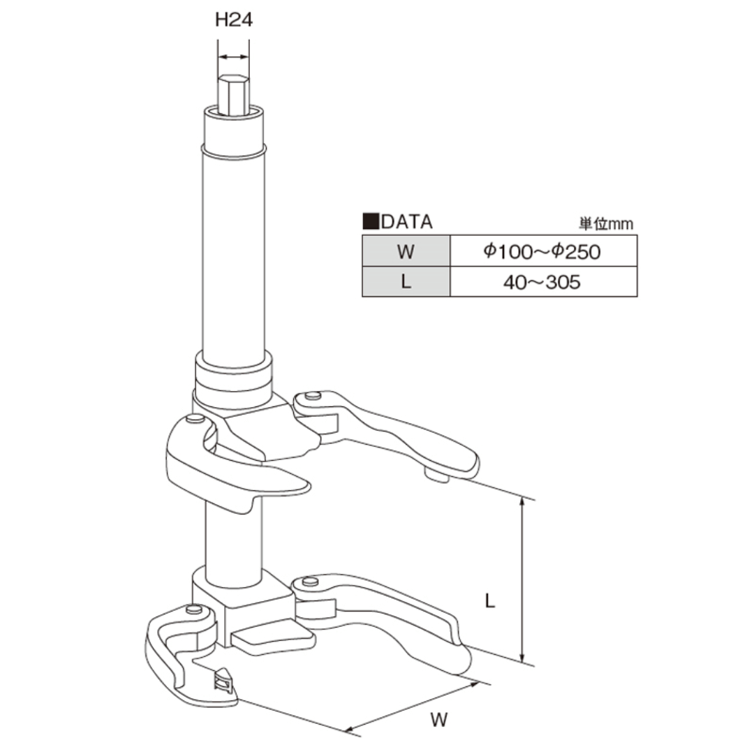 江東産業 コイルスプリングコンプレッサー INC-250 | 工具の通販 FINE
